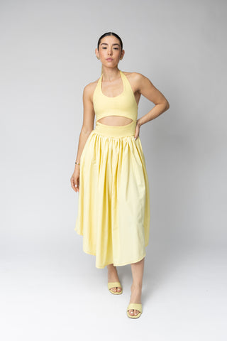 COMBINATION HALTER DRESS