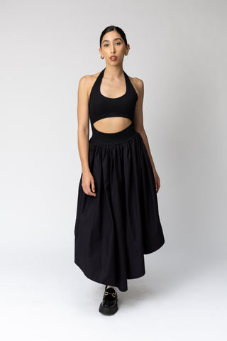 COMBINATION HALTER DRESS