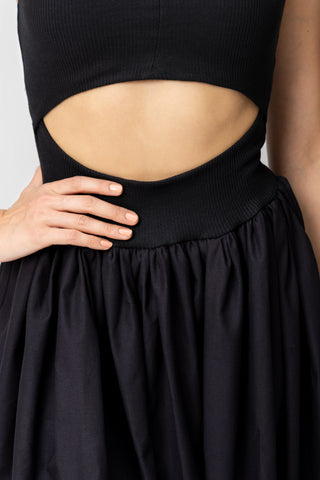 COMBINATION HALTER DRESS